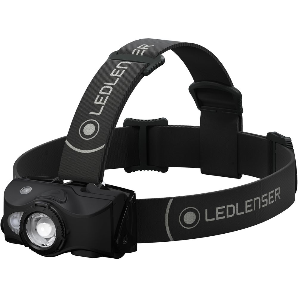 MH8 outdoor tölthető LED fejlámpa 600lm/200m, RGB, 1xLi-ion, fekete