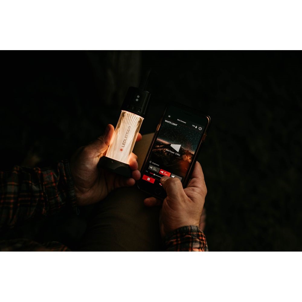 ML6 connect melegfényű hordozható tölhető kemping lámpa 750lm bluetooth/dimmelhető - 8